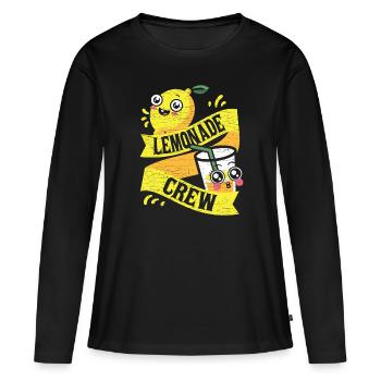 Limonadenstand Limonade - Frauen Premium Bio Langarmshirt - Schwarz - Vorne - Julia (174cm)
