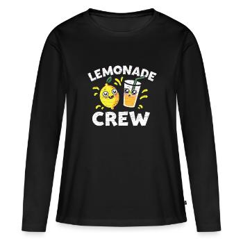 Limonade Limonadenstand - Frauen Premium Bio Langarmshirt - Schwarz - Vorne - Julia (174cm)