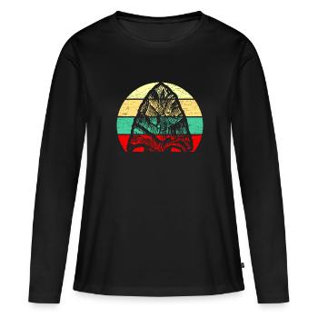 Arrowhead Hunter - Frauen Premium Bio Langarmshirt - Schwarz - Vorne - Julia (174cm)