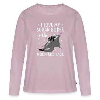 Sugar glider - Women's Premium Organic Long Sleeve Shirt - dusky pink - Front - Julia (174cm)