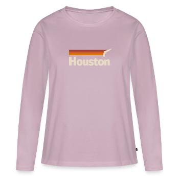 Texas Geschenk Huston Austin Dallas El Paso Rodeo - Frauen Premium Bio Langarmshirt - Altrosa - Vorne - Julia (174cm)