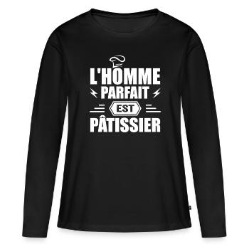 The Perfect Man Is Pastry Chef Pastry Gift - Women's Premium Organic Long Sleeve Shirt - black - Front - Julia (174cm)