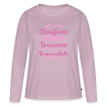 Ein Super Sessel - Sessel Geschenk - Frauen Premium Bio Langarmshirt - Altrosa - Vorne - Julia (174cm)