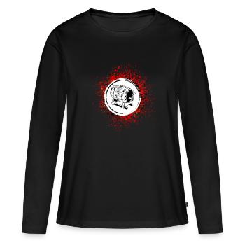 Beer Barrel Beer Brewery - Women's Premium Organic Long Sleeve Shirt - black - Front - Julia (174cm)