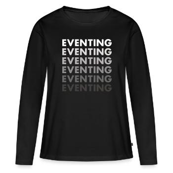 Cavalier Concours complet - T-shirt manches longues Premium bio Femme - noir - Devant - Julia (174cm)