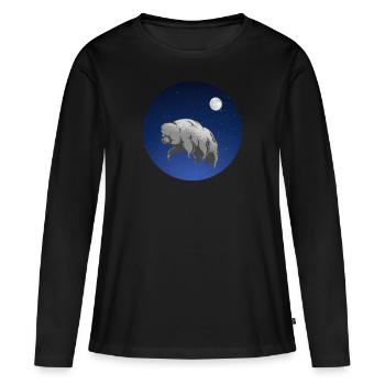 Tardigrade water bear ecdysozoa space - Women's Premium Organic Long Sleeve Shirt - black - Front - Julia (174cm)