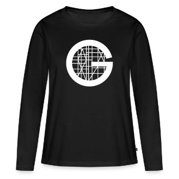 Signe de guilde d'échafaudage - T-shirt manches longues Premium bio Femme - noir - Devant - Julia (174cm)