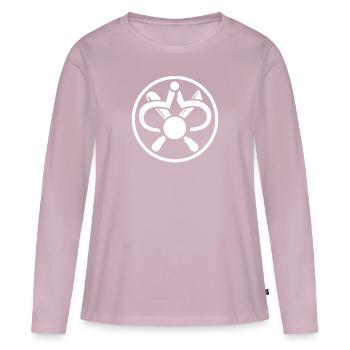 Wood turner guild mark - Women's Premium Organic Long Sleeve Shirt - dusky pink - Front - Julia (174cm)