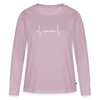 Grantler Bayern bayerischer Spruch Geschenk - Frauen Premium Bio Langarmshirt - Altrosa - Vorne - Julia (174cm)