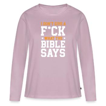 Agnostizismus Atheismus Anti-Religion Agnostischer Teufel - Frauen Premium Bio Langarmshirt - Altrosa - Vorne - Julia (174cm)