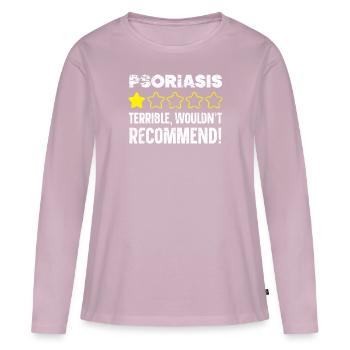 Psoriasis Warrior Hautkrankheit Psoriasis Bewusstsein - Frauen Premium Bio Langarmshirt - Altrosa - Vorne - Julia (174cm)