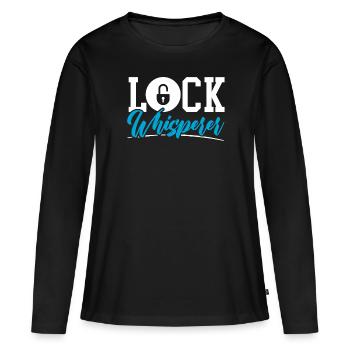 Serrure Whisperer Serrurerie Serrure Picking Serrurier - T-shirt manches longues Premium bio Femme - noir - Devant - Julia (174cm)