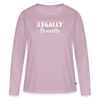 Legally Brunette Brown Hair Fashion Blonde Hair - Women's Premium Organic Long Sleeve Shirt - dusky pink - Front - Julia (174cm)