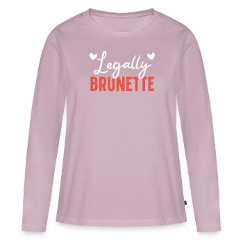Legally Brunette Brown Hair Fashion Blonde Hair - Women's Premium Organic Long Sleeve Shirt - dusky pink - Front - Julia (174cm)