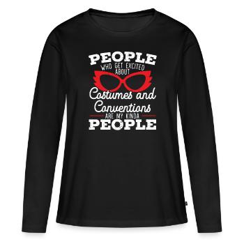 Cosplay Cosplaying Proud Cosplayer Costume Play - T-shirt manches longues Premium bio Femme - noir - Devant - Julia (174cm)