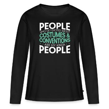Cosplay Cosplaying Proud Cosplayer Costume Play - T-shirt manches longues Premium bio Femme - noir - Devant - Julia (174cm)