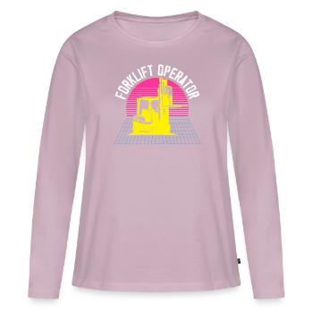 Forklift Operator Job Profession Warehouse Worker - Women's Premium Organic Long Sleeve Shirt - dusky pink - Front - Julia (174cm)