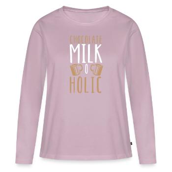 Chocolate Milk O Holic Choco Drink Chocolate - Women's Premium Organic Long Sleeve Shirt - dusky pink - Front - Julia (174cm)