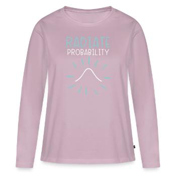 Radiate Probability Statistics Job Statistician - Women's Premium Organic Long Sleeve Shirt - dusky pink - Front - Julia (174cm)