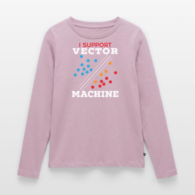 I Support Vector Machine Artificial Intelligence Women's Premium Organic Long Sleeve Shirt