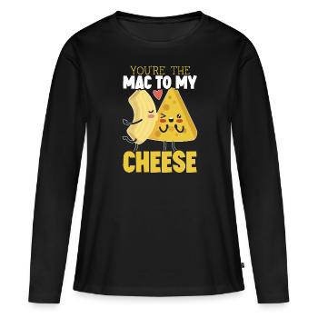 Du bist der Mac zu meinem Käseesser Käse Essen - Frauen Premium Bio Langarmshirt - Schwarz - Vorne - Julia (174cm)