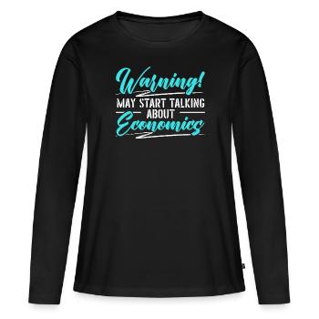 Wirtschaftswissenschaftler Wirtschaftslehrer Beruf Wirtschaft Wirtschaft - Frauen Premium Bio Langarmshirt - Schwarz - Vorne - Julia (174cm)