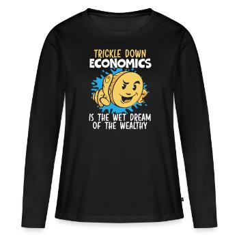 Wirtschaftswissenschaftler Wirtschaftslehrer Beruf Wirtschaft Wirtschaft - Frauen Premium Bio Langarmshirt - Schwarz - Vorne - Julia (174cm)