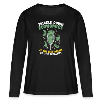 Wirtschaftswissenschaftler Wirtschaftslehrer Beruf Wirtschaft Wirtschaft - Frauen Premium Bio Langarmshirt - Schwarz - Vorne - Julia (174cm)