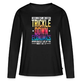 Wirtschaftswissenschaftler Wirtschaftslehrer Beruf Wirtschaft Wirtschaft - Frauen Premium Bio Langarmshirt - Schwarz - Vorne - Julia (174cm)