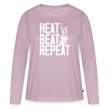 Blacksmith Hammer Metalsmith Forging Blacksmithing - Women's Premium Organic Long Sleeve Shirt - dusky pink - Front - Julia (174cm)