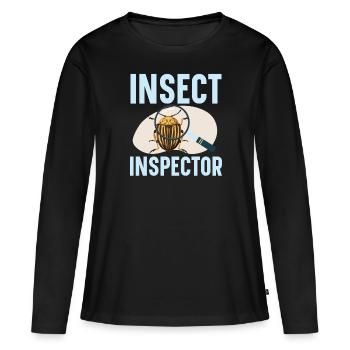 Bug Catcher Bug Expert Insect Lover Entomology - Women's Premium Organic Long Sleeve Shirt - black - Front - Julia (174cm)