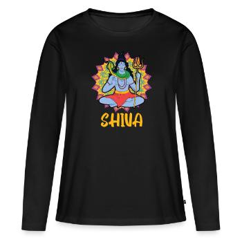 Frohes Diwali Diwali Fest Indischer Hinduismus - Frauen Premium Bio Langarmshirt - Schwarz - Vorne - Julia (174cm)