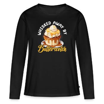 Butterscotch Sweet Caramel Food Foodie Butter - T-shirt manches longues Premium bio Femme - noir - Devant - Julia (174cm)