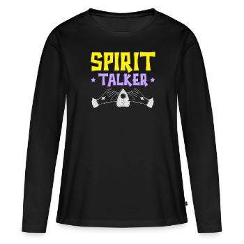 Ouija Board Paranormal Spirit Board Halloween - T-shirt manches longues Premium bio Femme - noir - Devant - Julia (174cm)