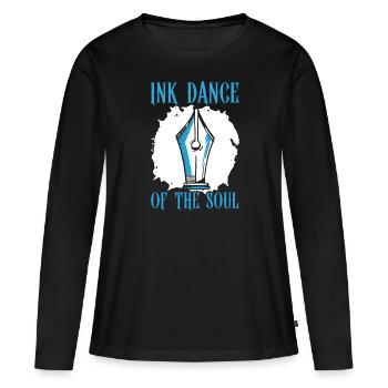 Arabic Calligraphy Calligraphic Writing Lettering - Women's Premium Organic Long Sleeve Shirt - black - Front - Julia (174cm)
