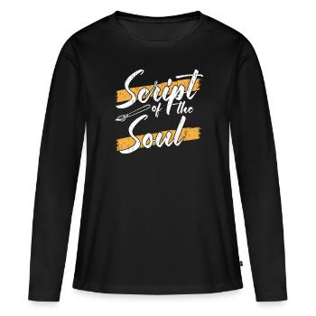 Arabic Calligraphy Calligraphic Writing Lettering - Women's Premium Organic Long Sleeve Shirt - black - Front - Julia (174cm)