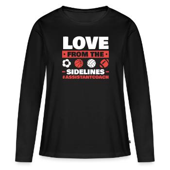 Assistant Coach Sport Trainer Team Coaching - Women's Premium Organic Long Sleeve Shirt - black - Front - Julia (174cm)