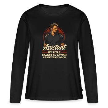 Assistant Coach Sport Trainer Team Coaching - Women's Premium Organic Long Sleeve Shirt - black - Front - Julia (174cm)