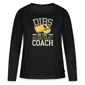 Assistant Coach Sport Trainer Team Coaching - Women's Premium Organic Long Sleeve Shirt - black - Front - Julia (174cm)