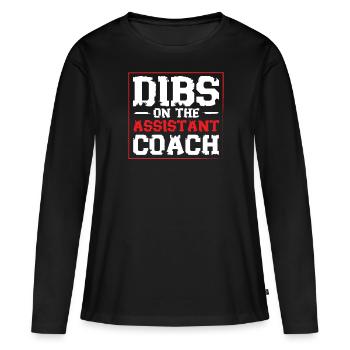 Assistant Coach Sport Trainer Team Coaching - Women's Premium Organic Long Sleeve Shirt - black - Front - Julia (174cm)