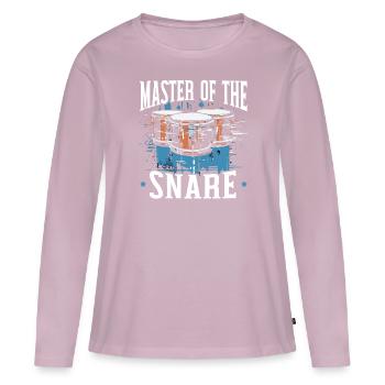 Snare Drum Musical Instrument Musician Drummer - Women's Premium Organic Long Sleeve Shirt - dusky pink - Front - Julia (174cm)
