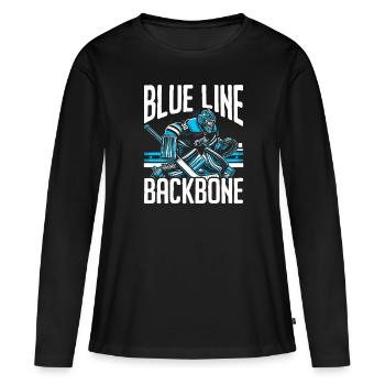 Hockey sur glace Gardien de but Gardien de but Gardien de but - T-shirt manches longues Premium bio Femme - noir - Devant - Julia (174cm)