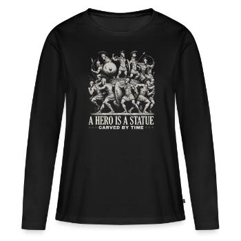 Trojan War Warrior Ancient Greece Greek Mythology - Women's Premium Organic Long Sleeve Shirt - black - Front - Julia (174cm)