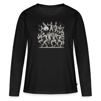 Trojan War Warrior Ancient Greece Greek Mythology - Women's Premium Organic Long Sleeve Shirt - black - Front - Julia (174cm)