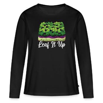 Microgreens Agriculture Micro Farming Gardening - Women's Premium Organic Long Sleeve Shirt - black - Front - Julia (174cm)
