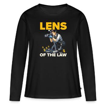 Photographe médico-légal Enquête sur les scènes de crime - T-shirt manches longues Premium bio Femme - noir - Devant - Julia (174cm)