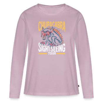 Chupacabra Legendary Creature Beast Cryptozoology - Women's Premium Organic Long Sleeve Shirt - dusky pink - Front - Julia (174cm)