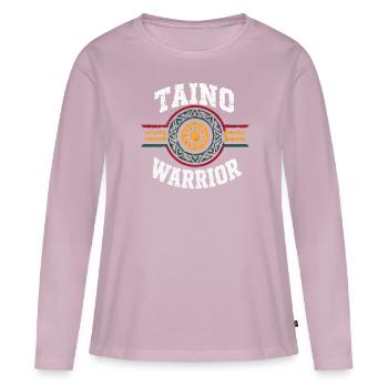 Taino-Indianer Puerto Rico Boricua Puerto-Ricaner - Frauen Premium Bio Langarmshirt - Altrosa - Vorne - Julia (174cm)