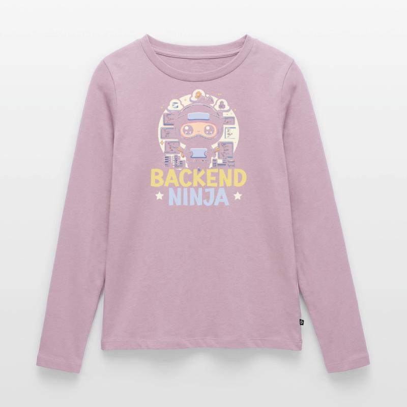 Backend-Entwickler Programmierung Softwareprogrammierer Frauen Premium Bio Langarmshirt