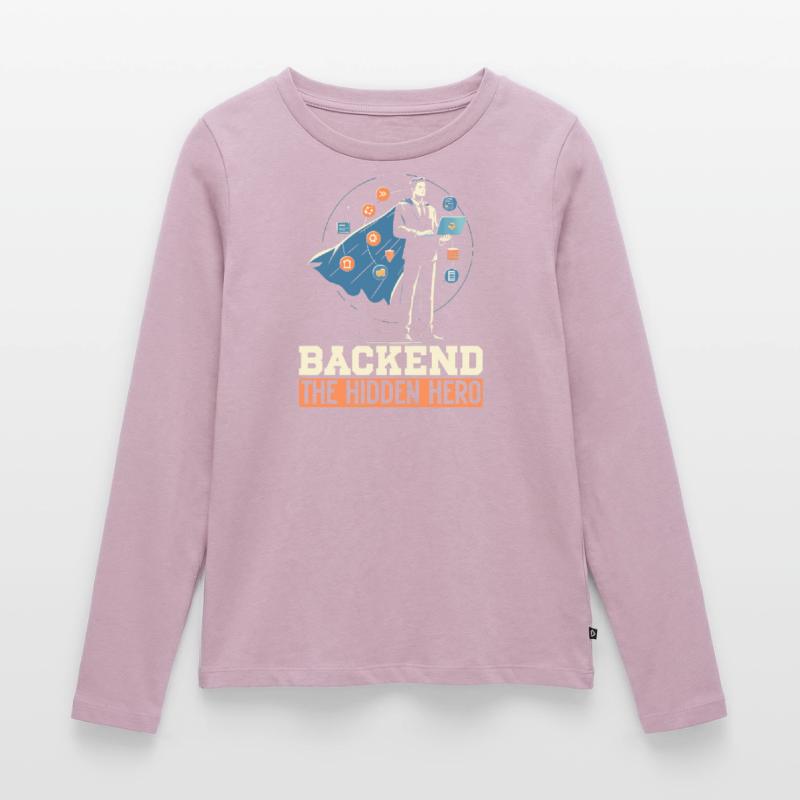 Backend-Entwickler Programmierung Softwareprogrammierer Frauen Premium Bio Langarmshirt